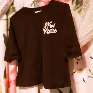 Not Yours flared sleeves shirt